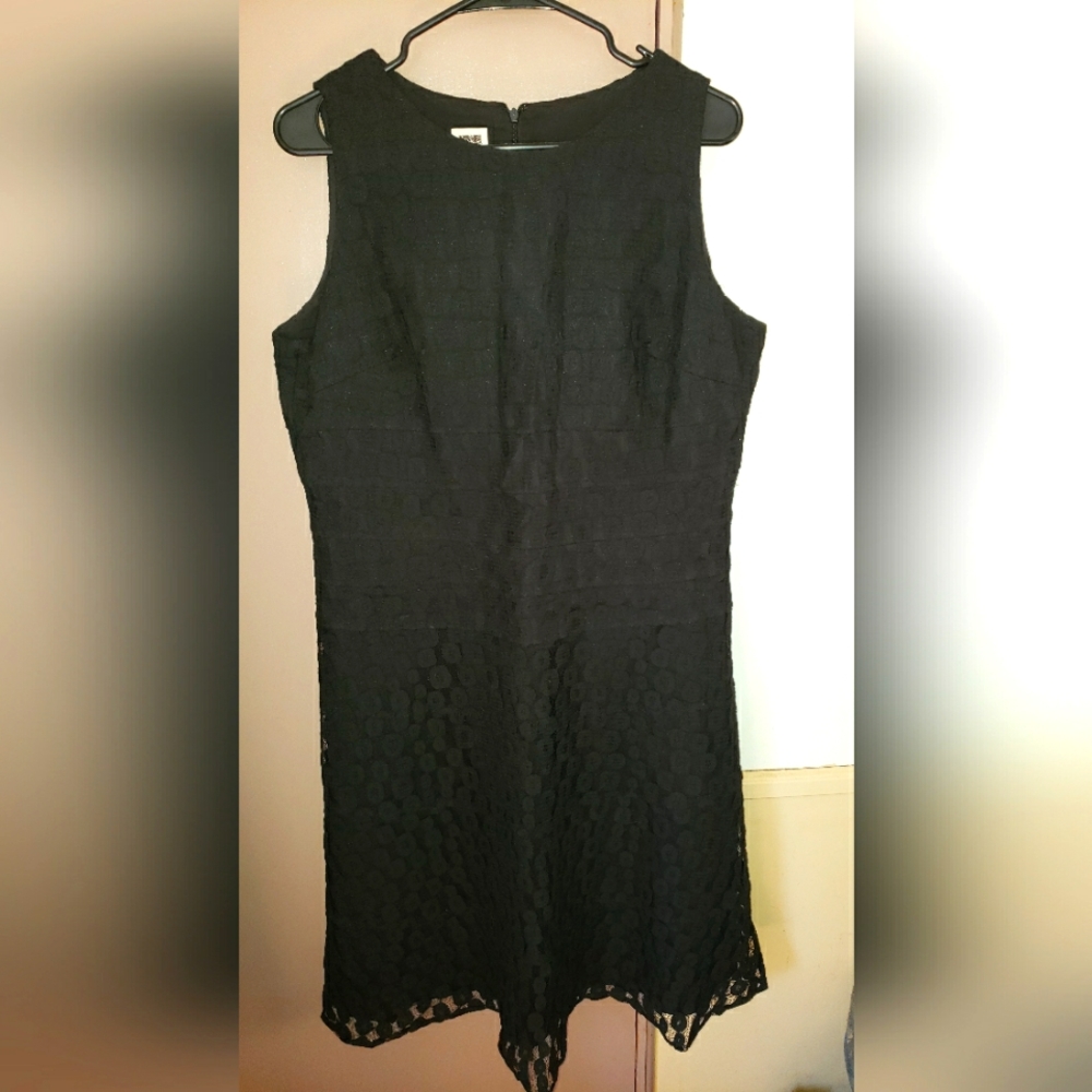Anne Klein Black Sleeveless Dress Size 14